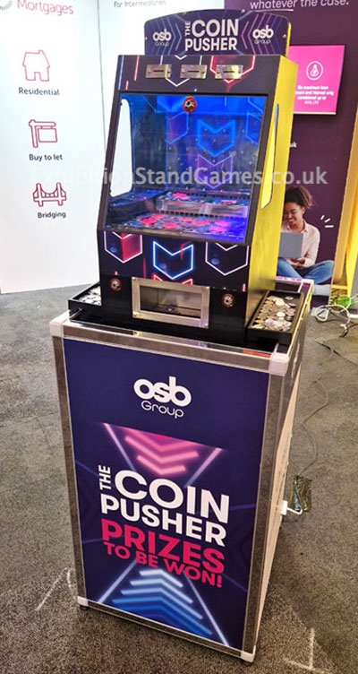 Coin Pusher - Counter Top Game - Exhibition Stand Games Hire in West  Midlands. East Midlands, UK Nationwide